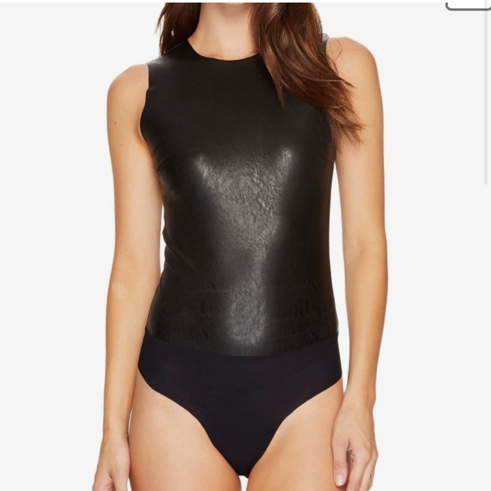 Commando Tops | Commando Faux Leather Body Suit size L